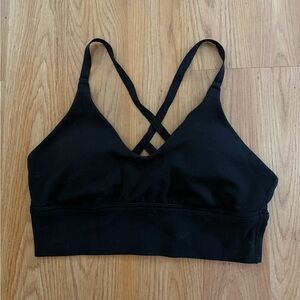 Offline by aerie Black Strappy sports bra medium
